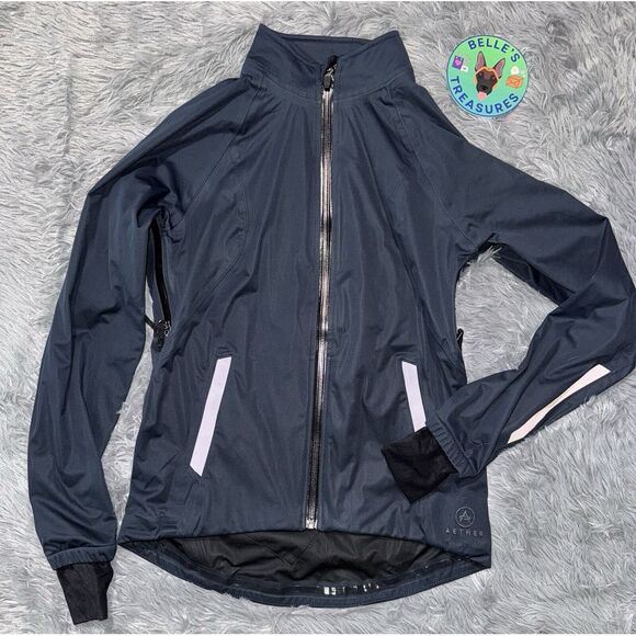 Aether Women Jacket Shell Union Full Zip Navy Size 1 XS Water Resistant MWT $295 - Picture 1 of 12